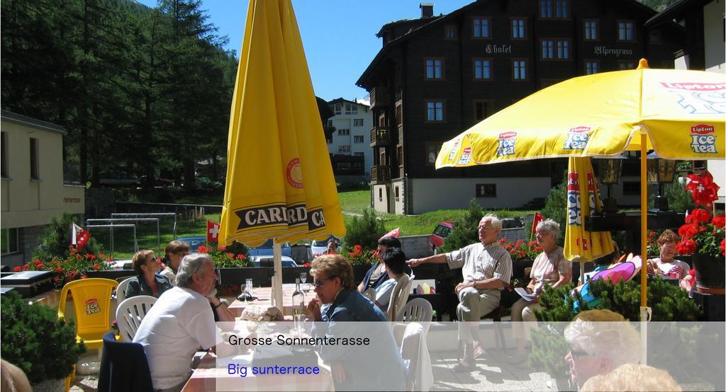 Hotel Restaurant Mattmarkblick Saas-Almagell Exterior foto